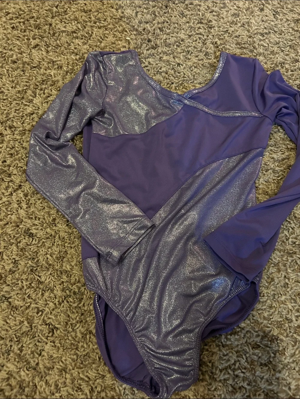 Capezio Pink and Purple Girls' Dance Leotard & Shorts Set